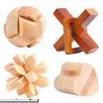 Large Wooden Puzzle Brainteaser 4-Pack #5  B00U7ZKAMQ